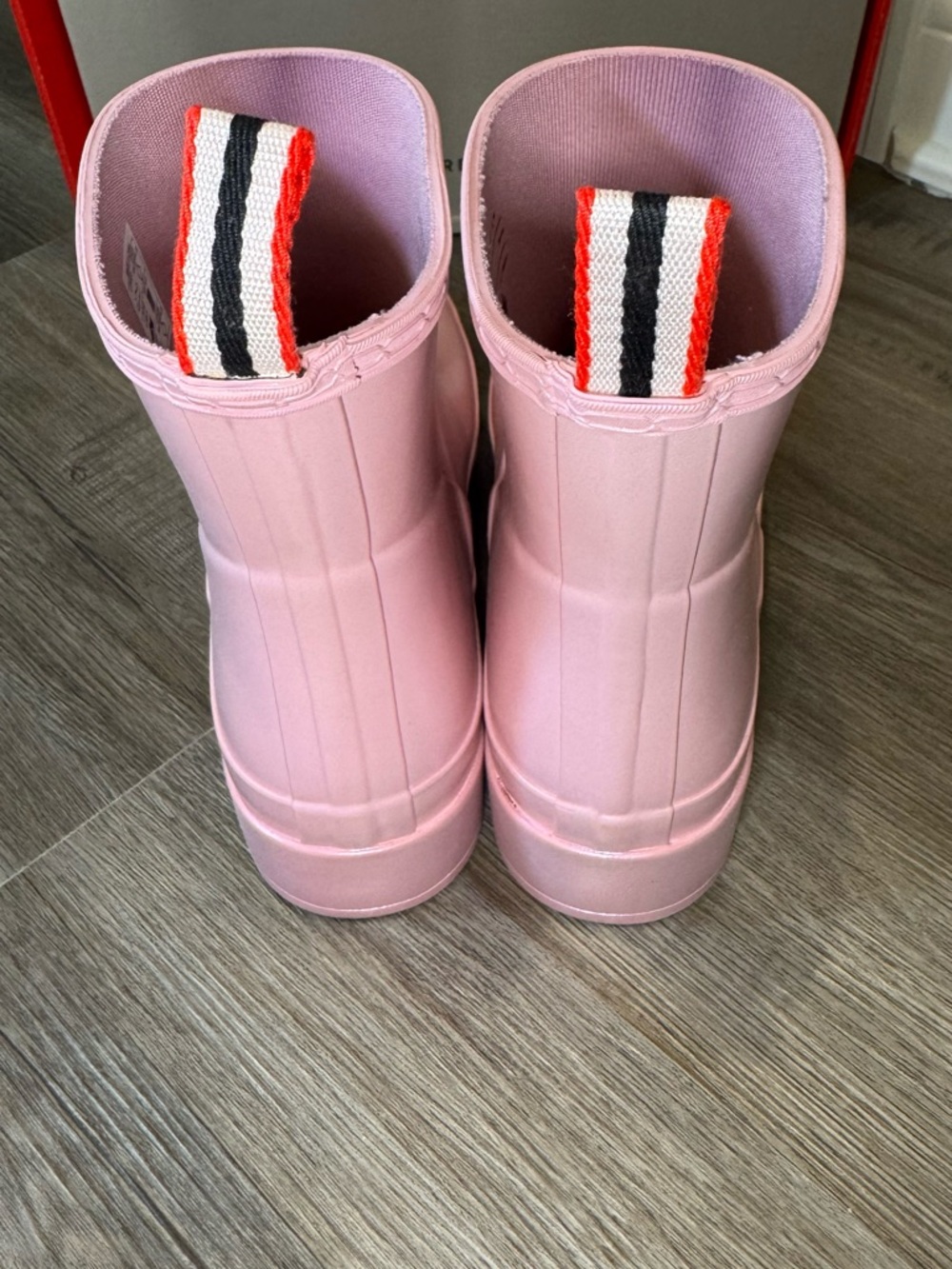 Hunter Original Play Short Nebula Rain Boots in Foxglove Pink - Picture 9 of 16